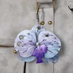 Elegant Orchid Keychain: Fashionable Flower Pendant and Bag Ornament (Style 5)