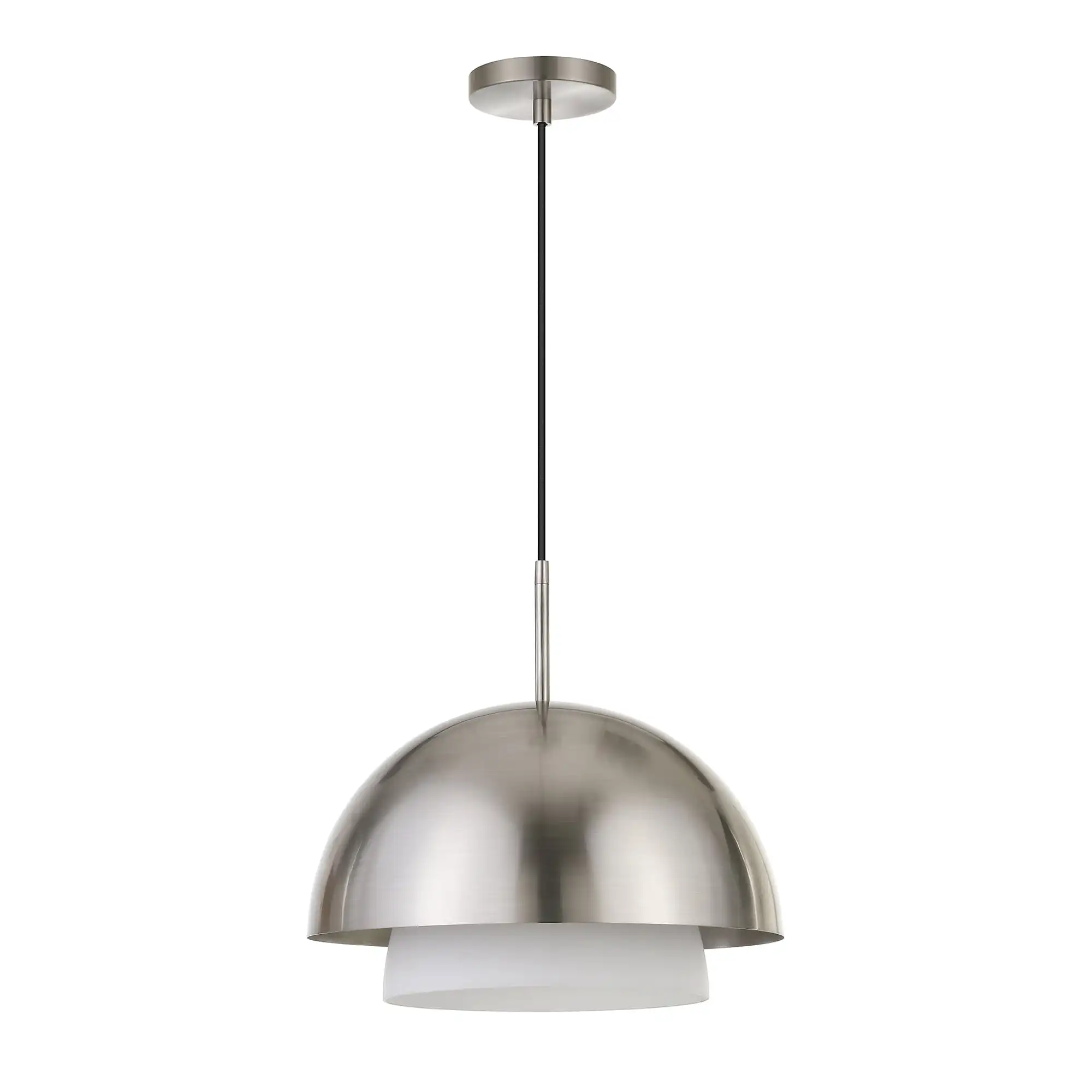 

Light Pendant KitchenEvelyn&Zoe Industrial 1-Light Pendant in contemporary brass with seeded glass shade for, kitchen, dining ro