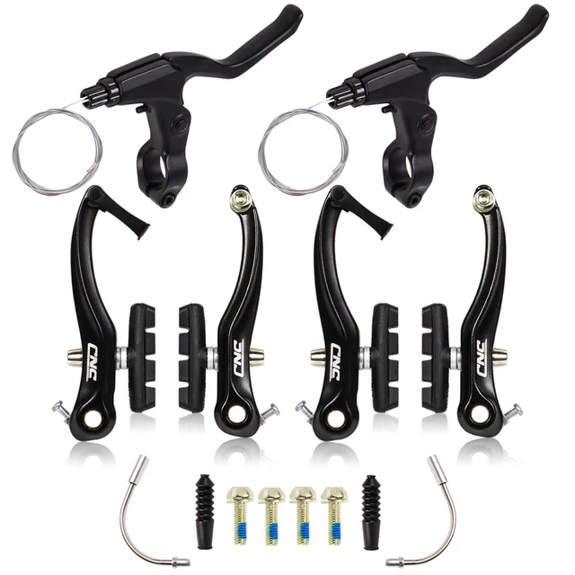 CNC Bike V Brake Caliper AL MTB V Brake BMX Folding Bike Road Bicycle V Brake Set Set Black