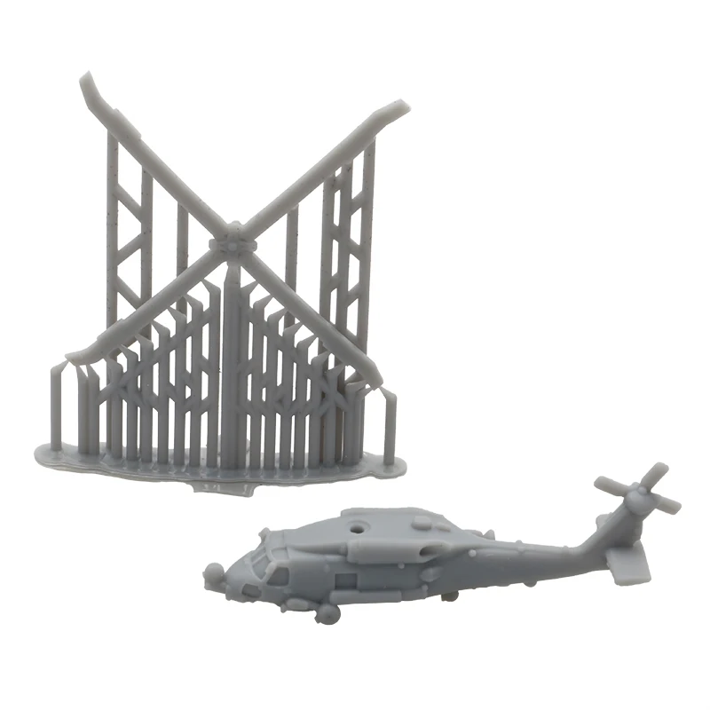 5Set Sh-60 Seahawk Shipborne Helicopter 1/700 1/400 1/350 Scala Resin Carrier Aircraft Machine Per Giocattoli Fai Da Te Assemblaggio Aereo