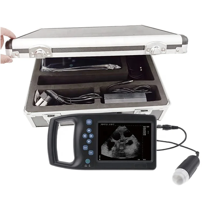

5.6inch Cheap Price Portable Ultrasound Scanner Pasture Animals Pets Sheeps Pigs Veterinary Ultrasound With Mechanical Probe