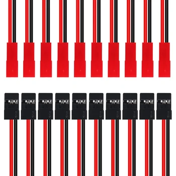 S5c8bb8f417034fea90b333410e80c362q.jpg 10 pièces 10CM 20AWG JST prise femelle vers JR mâle Servo récepteur connecteur câble adaptateur pour voiture RC FPV bateau Lipo batterie RC voiture Led