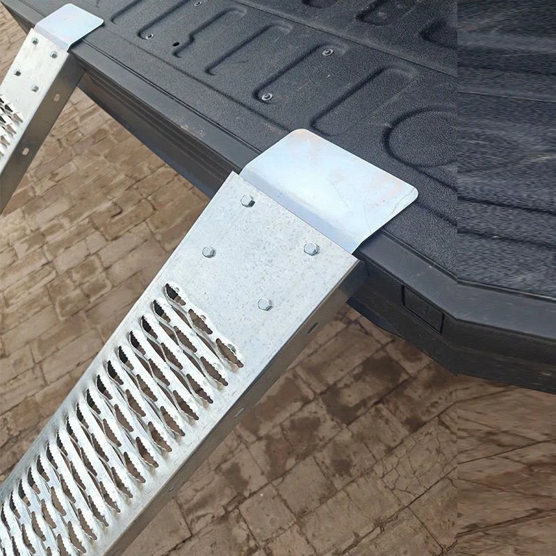 Aluminum Motorcycles Ramps Climbing Ladder Folding Ramp Ladder Single Load-bearing 350kg Truck Transport Loading Tool 1PC