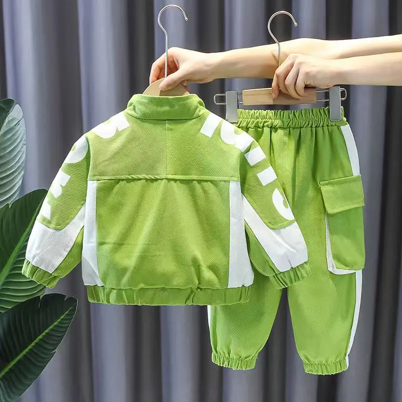 Ensemble deux pièces de style coréen pour enfants, vêtements pour garçons, tenues pour enfants, mode printemps et automne, nouveau, 2023