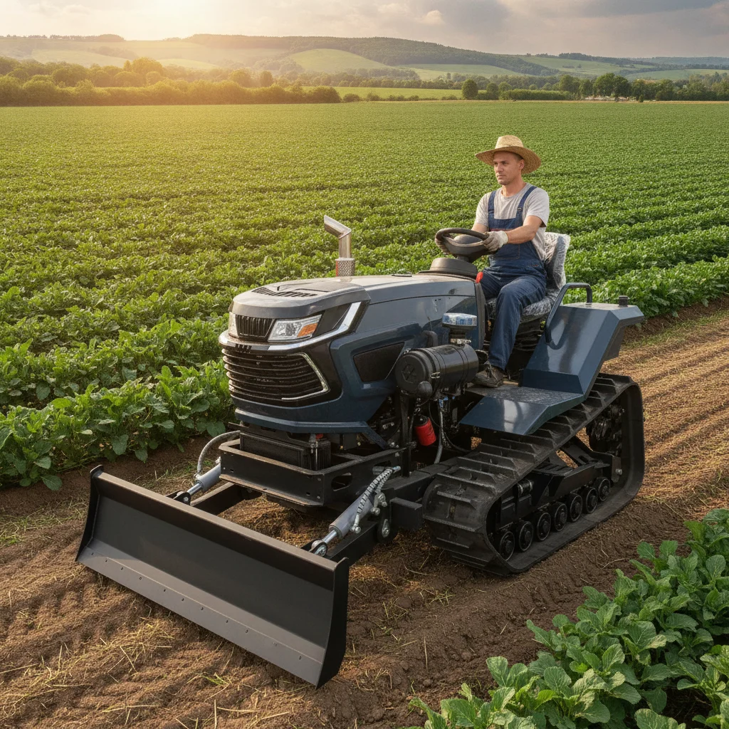 Heißer Verkauf: Landwirtschaftlicher Raupentraktor, Multifunktionaler Ackerfräser für Reisfelder und Hügel, Kostenloser Versand