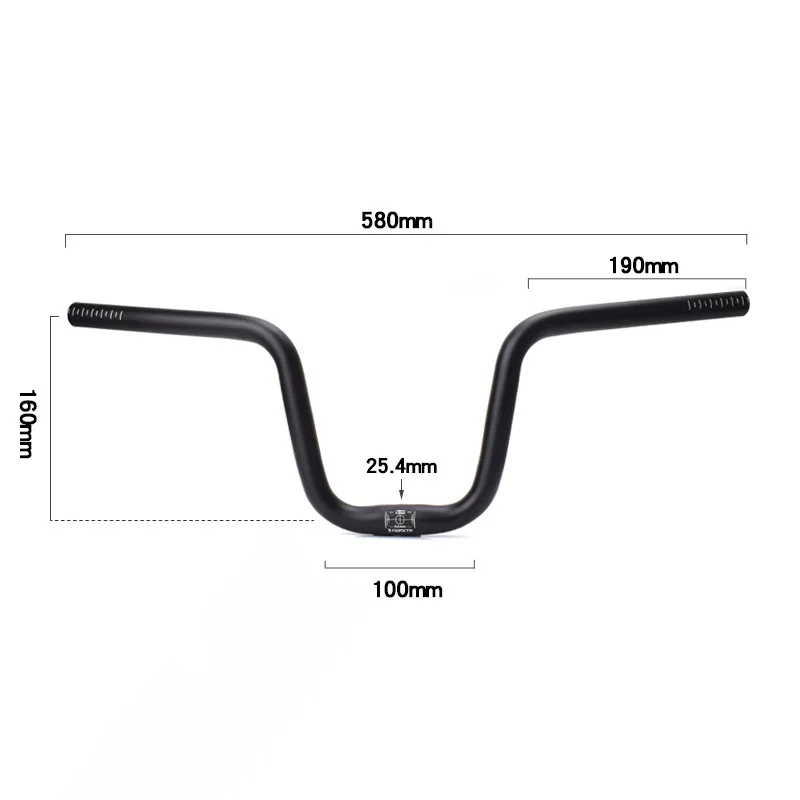 DOACT Manubrio Bici In Alluminio Nero - Rondine 31.4 Pollici, 54cm, Per Bici Da Turismo, BMX, Incrociatore, Vintage, Attacco Da 25,4mm