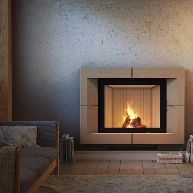 Polish imported true fire fireplace decoration European modern villa home  stay wood burning firewood heating stove