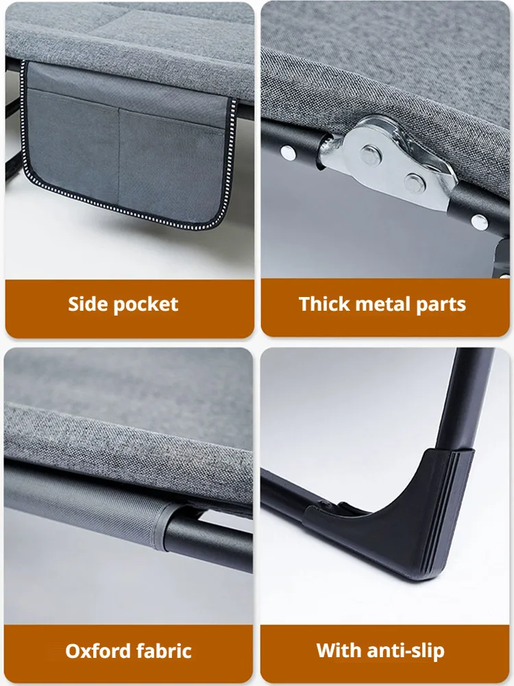 Multifunctional Folding Chair Office Sofa Bed Single Bed Camping Recliner Folding Chair with Bed