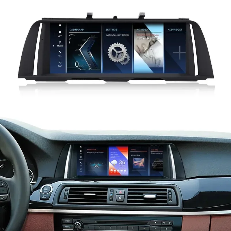 

Qualcomm 8+128g 10.25'' Android Screen Multimedia Player for Bmw 5 Series F10 F11 2009-2016 CIC NBT Built-in Carplay with GPS