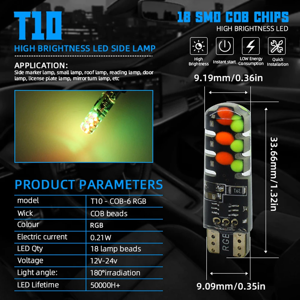 T10 W5W ڵ LED Ŭ Ʈ,  Ʈѷ , ڵ ʺ , ſ  ȣ ,  ׼