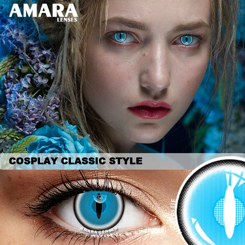 AMARA-Lentes de Contato Coloridas para Olhos, Série Vika, Cosplay Anime,  Lente Azul e Vermelha, Pupilas De Beleza, Anual, Nós, Oficial, Anual -  AliExpress