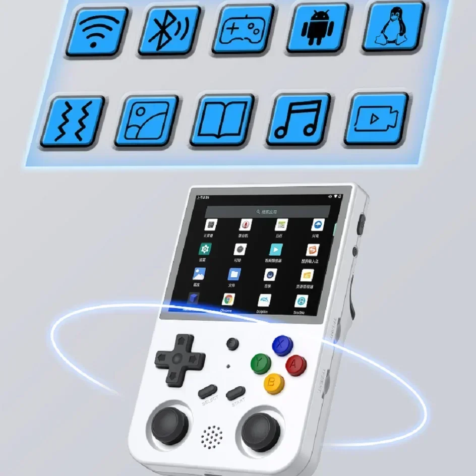 ANBERNIC RG353V RG405V Handheld Game Console Android 11 Open Source Handheld LINUX Dual System PSP PS2 Games Children's Gifts