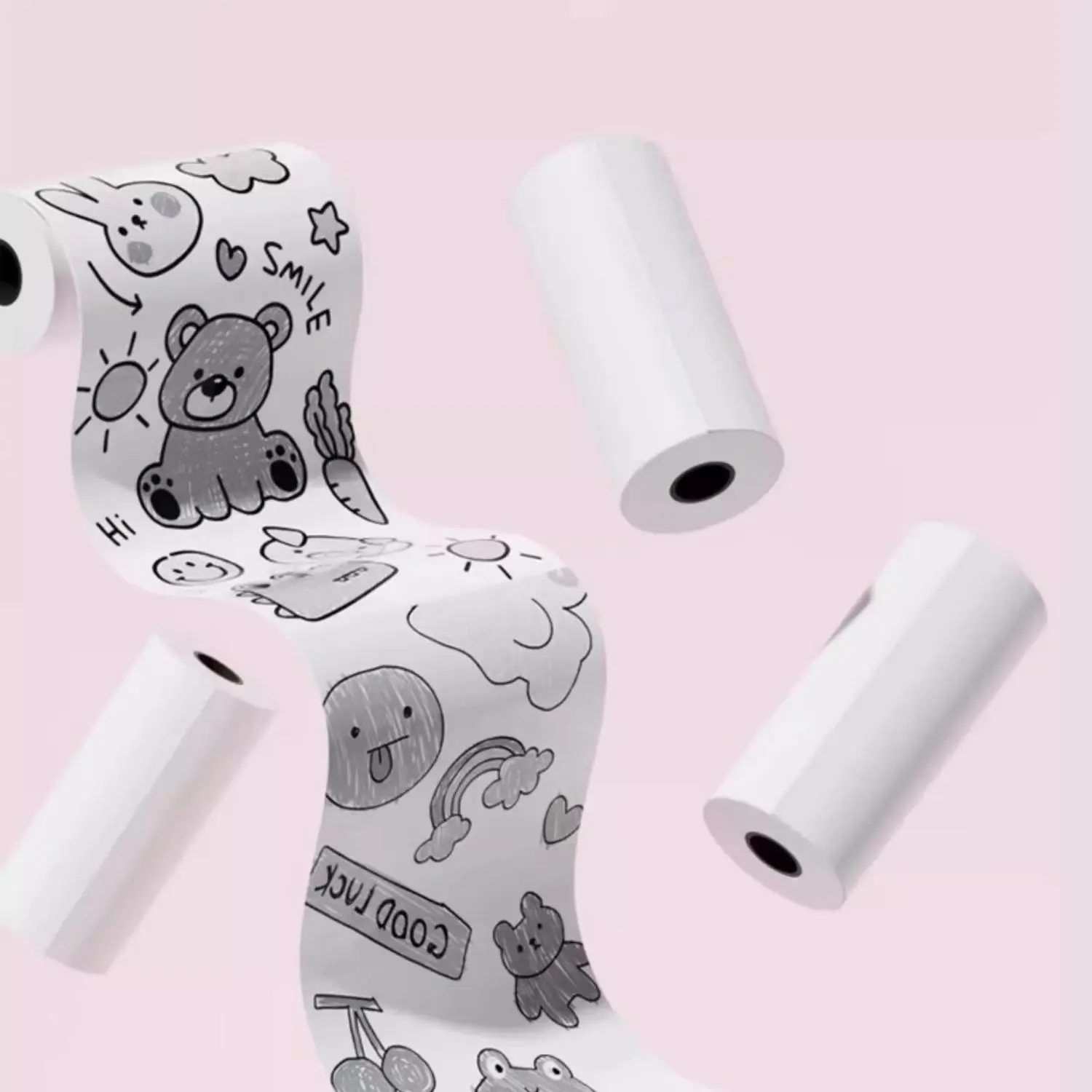 Children's Instant Photo Camera Thermal Printing Paper - Black & White Rolls