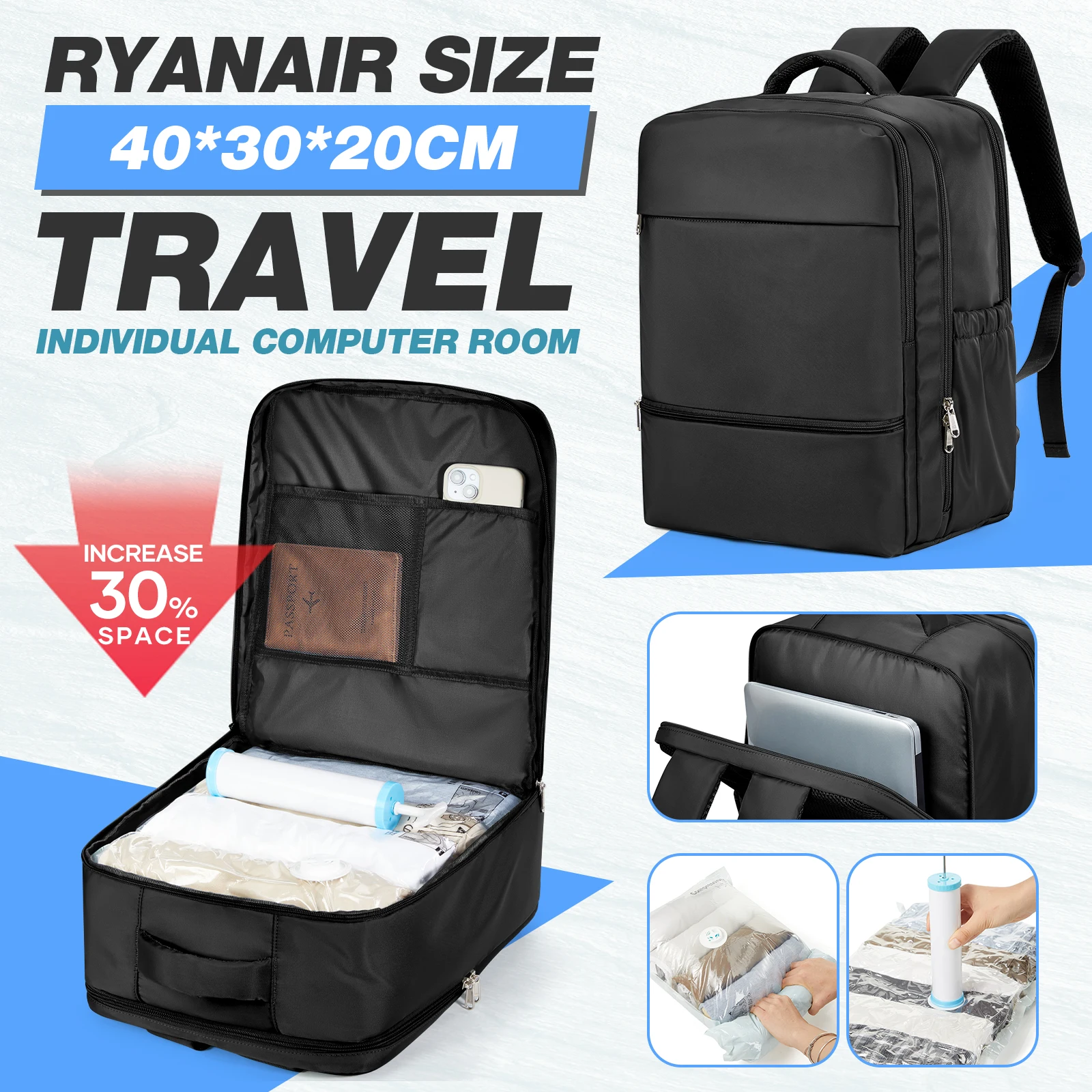 Travel Backpack Ryanair Size Image 1