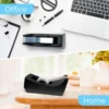 Desktop Tape Dispenser (Fits 1" Core) with Black Tape Holder,Weighted Non Slip Base, for Masking Tape,Heat Resistant Tape 4