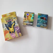 

New Elf Pokemon card GX100 Elf full flash card game card 100 non-repeating poker games children's toys holiday gifts