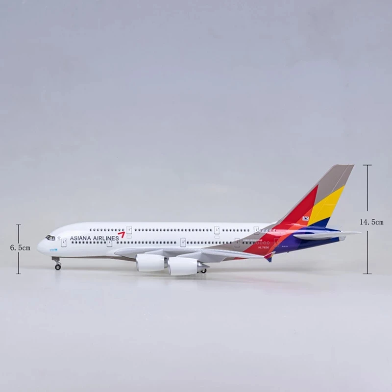 大韓航空 KOREAN AIR AIRBUS A380 1/160 新品 Korean Air Airbus A380 Airplane Model (1/160 Scale