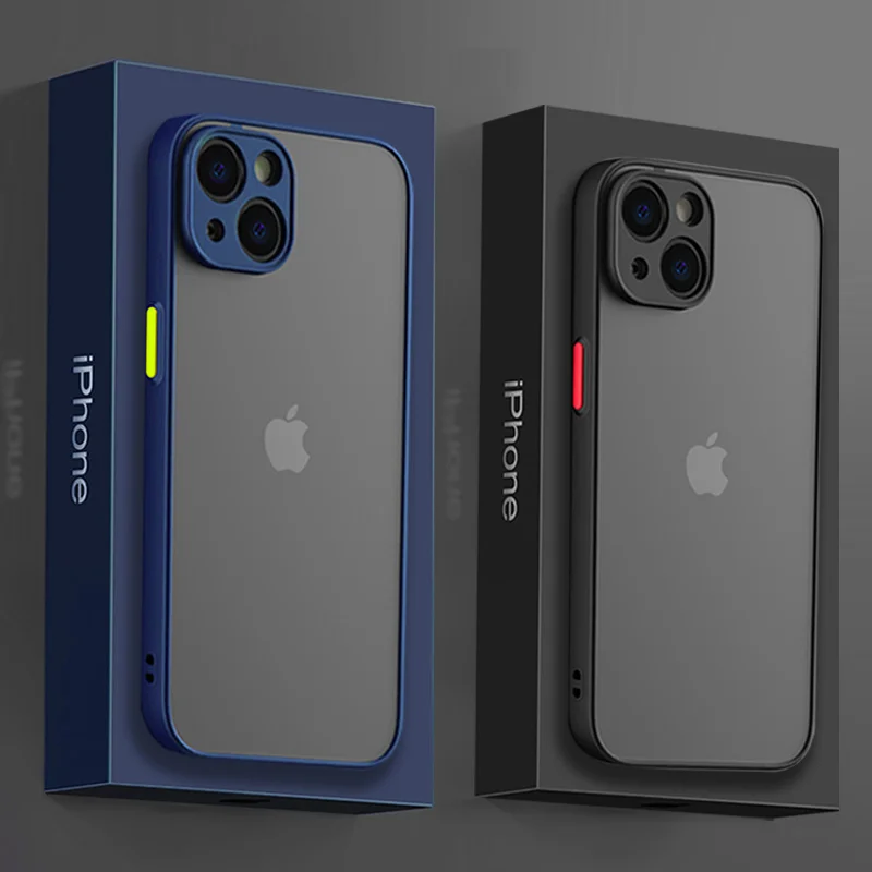 Luxury Silicone Shockproof Matte Phone Case For iPhone 13 12 11 Pro Max Mini X XS XR 7 8 Plus SE 2 2020 Transparent Thin Cover 1