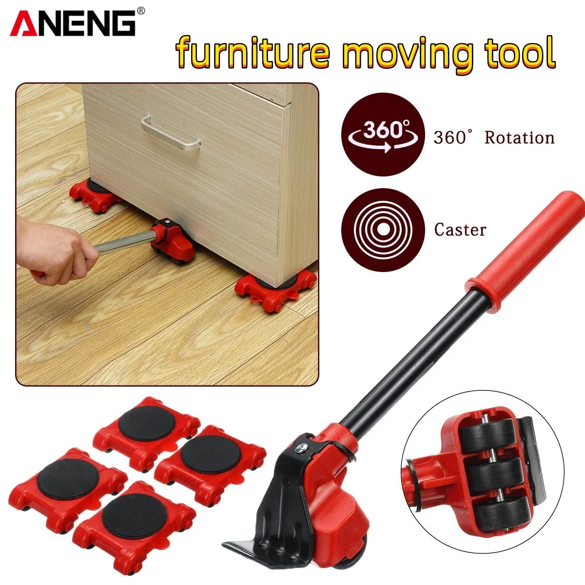 Heavy Duty Furniture Lifter Set Furniture Mover Tool Transport Lifter