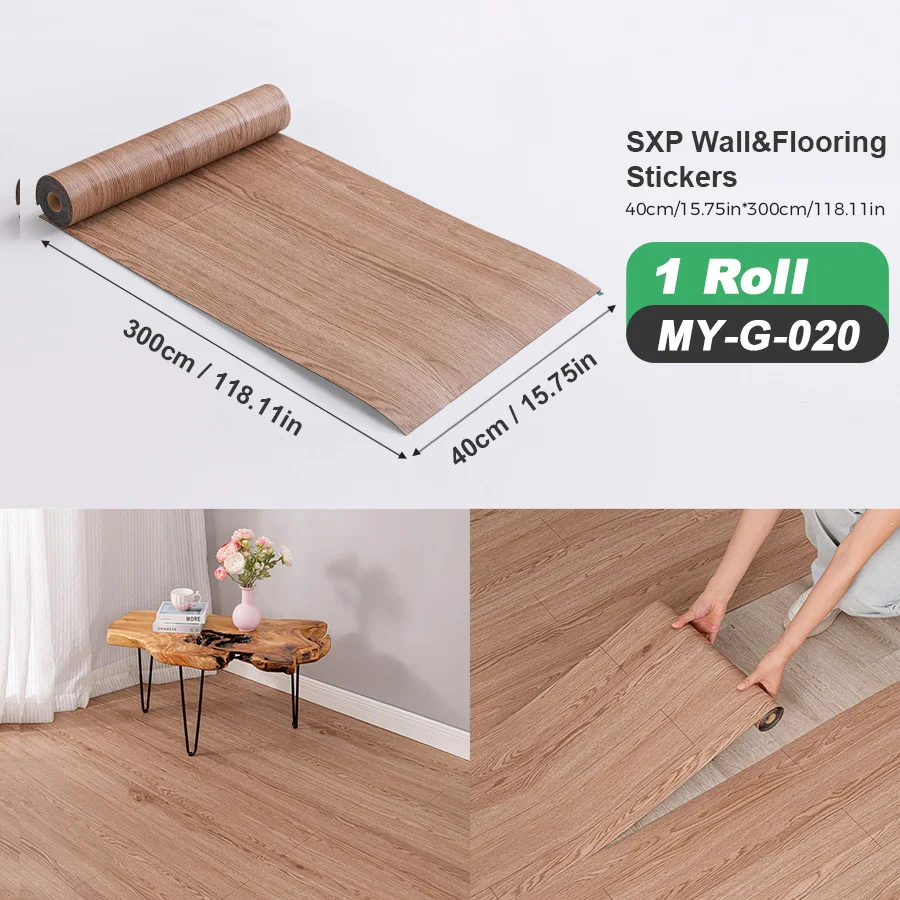 3Dレトロ木目調壁紙、剥がして貼るだけ、床用防水フロアタイル、ウォールステッカー壁紙、寝室、キッチン、リビングルーム用