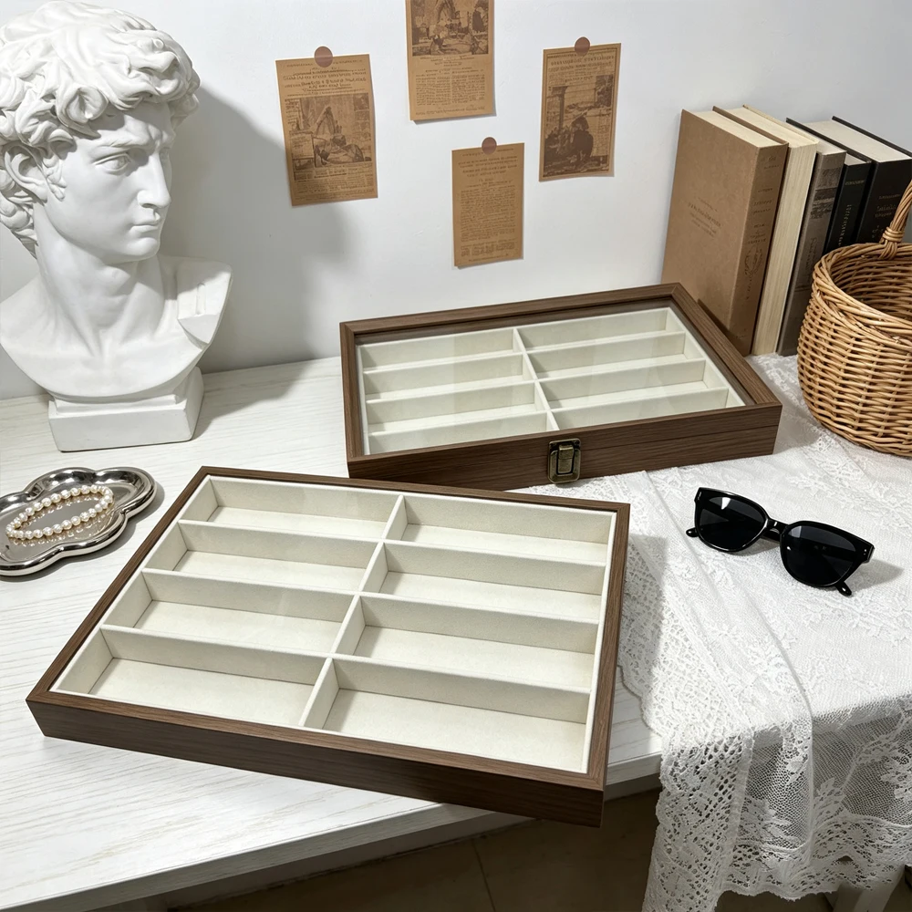 Sunshield Storage Box, an Eight-Slot Storage Box for Sunglasses, Can Be Used for Storing, Displaying, and Organizing Jewelry and Accessories