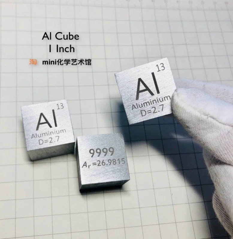 

Aluminum Cube High Purity Aluminum Metal Aluminum 4N One Inch Period Phenotype Cube Al 99.99 with box