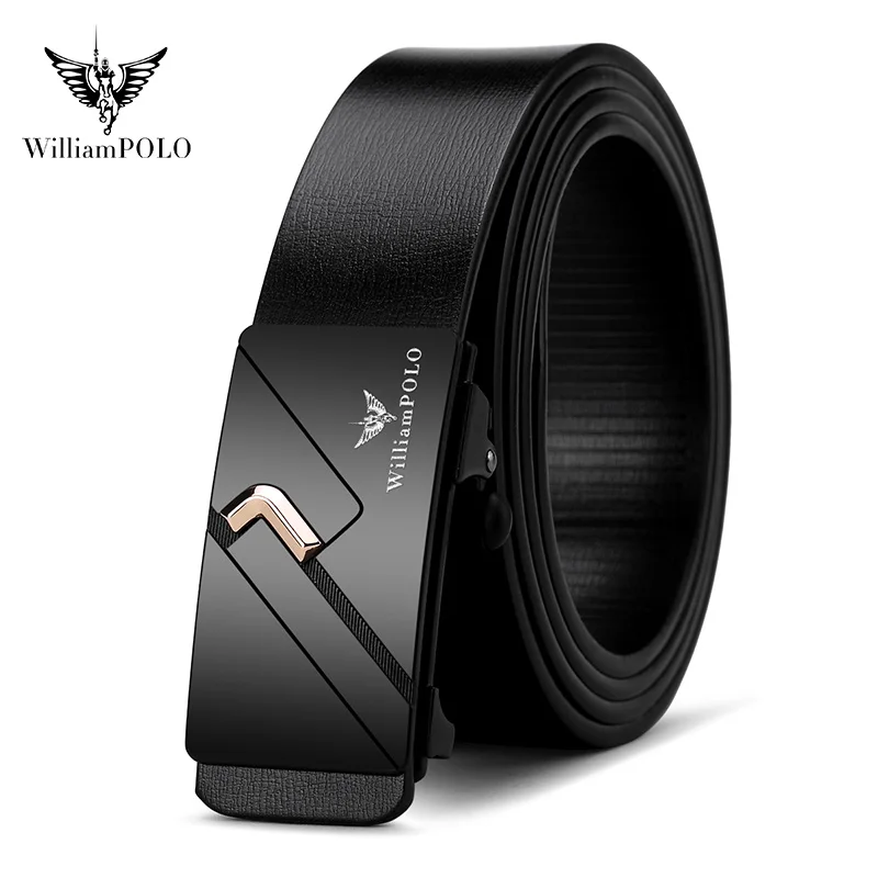 Men's casual belt minimalist toothless belt automatic buckle fashionable belt mens belt toothless automatic buckle belt