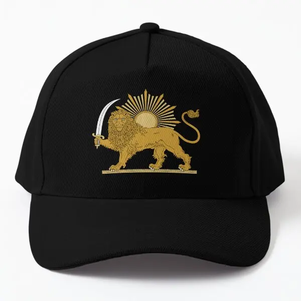 

Lion And Sun Persian Emblem Baseball Cap Hat Fish Solid Color Czapka Printed Hip Hop Sun Mens Snapback Boys Women Casual Sport