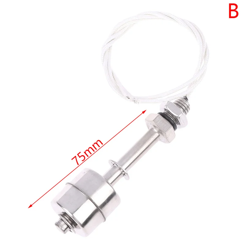 Description Picture 6 of item30Styles 45-400mm Stainless Steel Float Switch Tank Liquid Water Level Sensor Double Ball Switch Tank Pool Flow Sensors Float