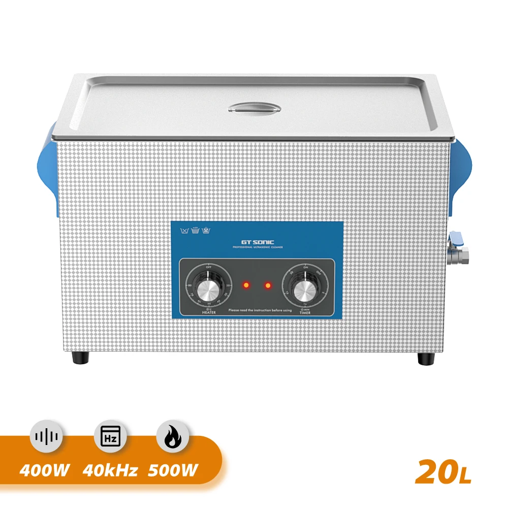 GTSONICMechanicalUltrasonicCleaner20L400WHeaterTimerUltrasound