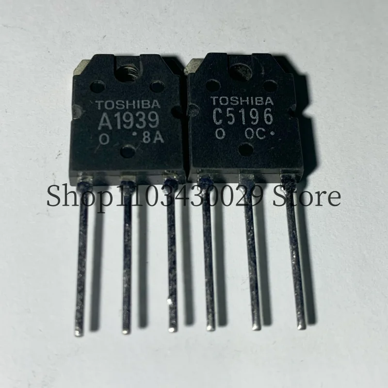 

5 пар (10 шт.) новых и оригинальных транзисторов 2SA1939 A1939 2SC5196 C5196 TO-3P 6A 180V NPN + PNP
