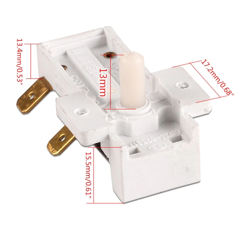 Durable Electric Heater Thermostat 250V 16A for Maintenance of Electric Heater Prevent the Heater from Overheating