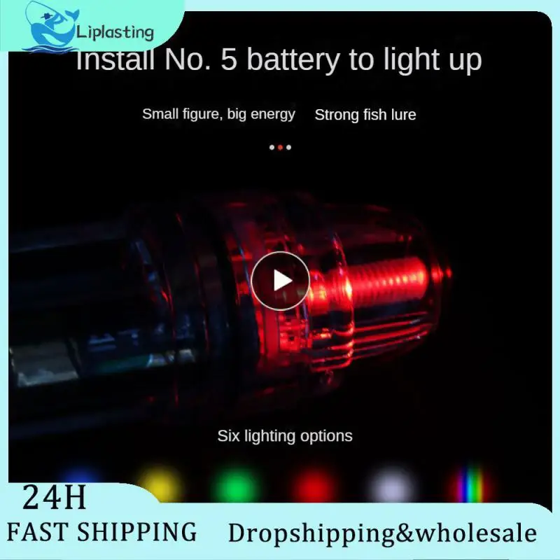 

Underwater Deep Drop Led Flashlight Fish Attracting Indicator Squid Fish Lure Light Night Fishing Lamp Use In 600m Water Depth