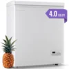 Feet Deep Chest Freezer Freezer with Electronic Display Screen Electronic Thermostat Accurate to Every Degree Adjustable Storage 1