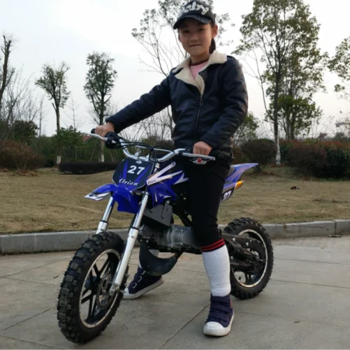 Double Spring Engine Front Inverted Shock Absorber Electric Start Big Tire 49CC Mini Two-Stroke Gas Scooters