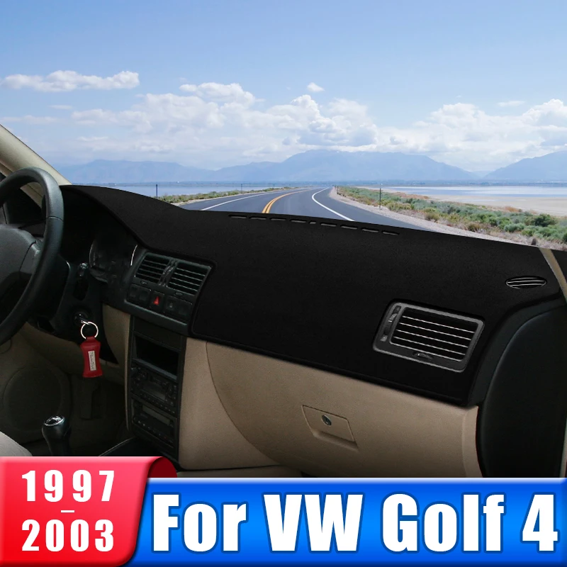 

Car Dashboard Cover For Volkswagen VW Golf 4 MK4 1997 1998 1999 2000 2001 2002 2003 Instrument Desk Sun Shade Pad Accessories