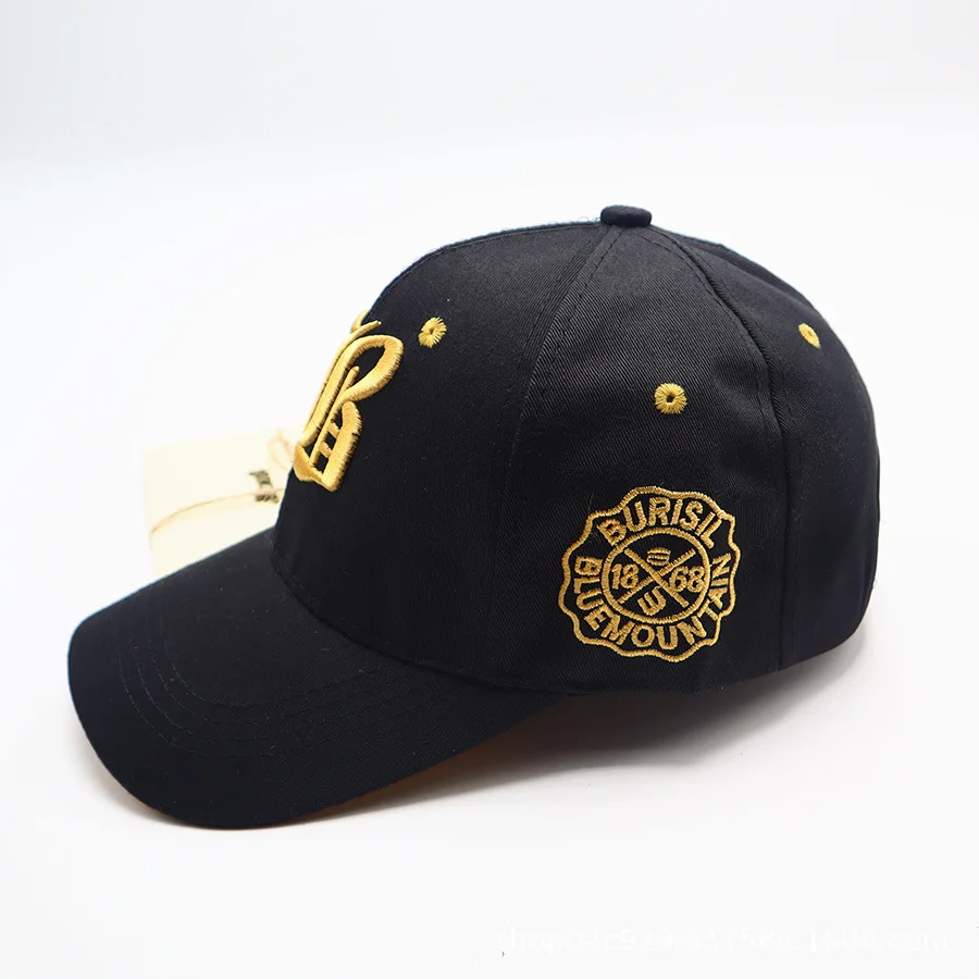 Unisex Summer Cotton Embroidery Snapback Cap - Casual Sport Sun Visor Hat