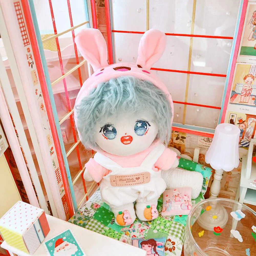 20CM Doll Clothes Long Sleeves Sweatshirt Cute Doll Tops Hoodie For Idol Dolls Accessories Doll's Clothing Stuffed Toy