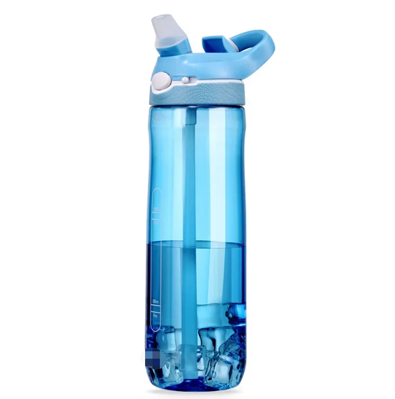 Water Bottle Sports Water Bottle Sports Bottle Shaker Bottle 500ml / 750ml / 1000ml Tritan Water Bottle Straw Eco-Friendly Durable Gym Fitness Outdoor Sport Shaker Drink Bottle 1Pc