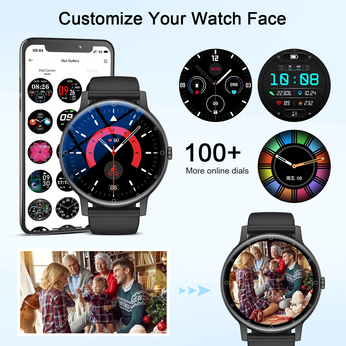 LIGE Bluetooth Call Smart Watch Men Outdoor Sports Fitness Watches Health Monitor Waterproof For Android IOS Smartwatch Women
