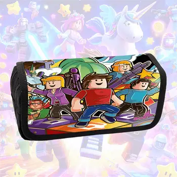 Roblox Cartoon Kids Flip-Top Pencil Case Unisex Suitable For Children Aged 5-10 Stylish And Beautiful Pencil Case School Supply 1