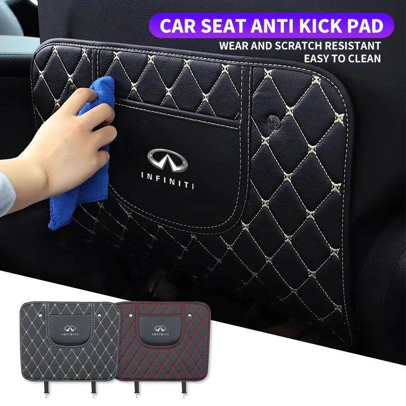 Car Seat Anti-Kick Pad Anti-wear Stain-Resistant Protection For Infiniti Q50 Q70 QX70 FX35 Q30 G37 QX60 G35 Car Accessories