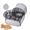 Cat Enclosure Tunnels Dog Play Pen Foldable Enclosure Tunnels House Interactive Toy Exercise Playground for Kitten Puppy Animals 3