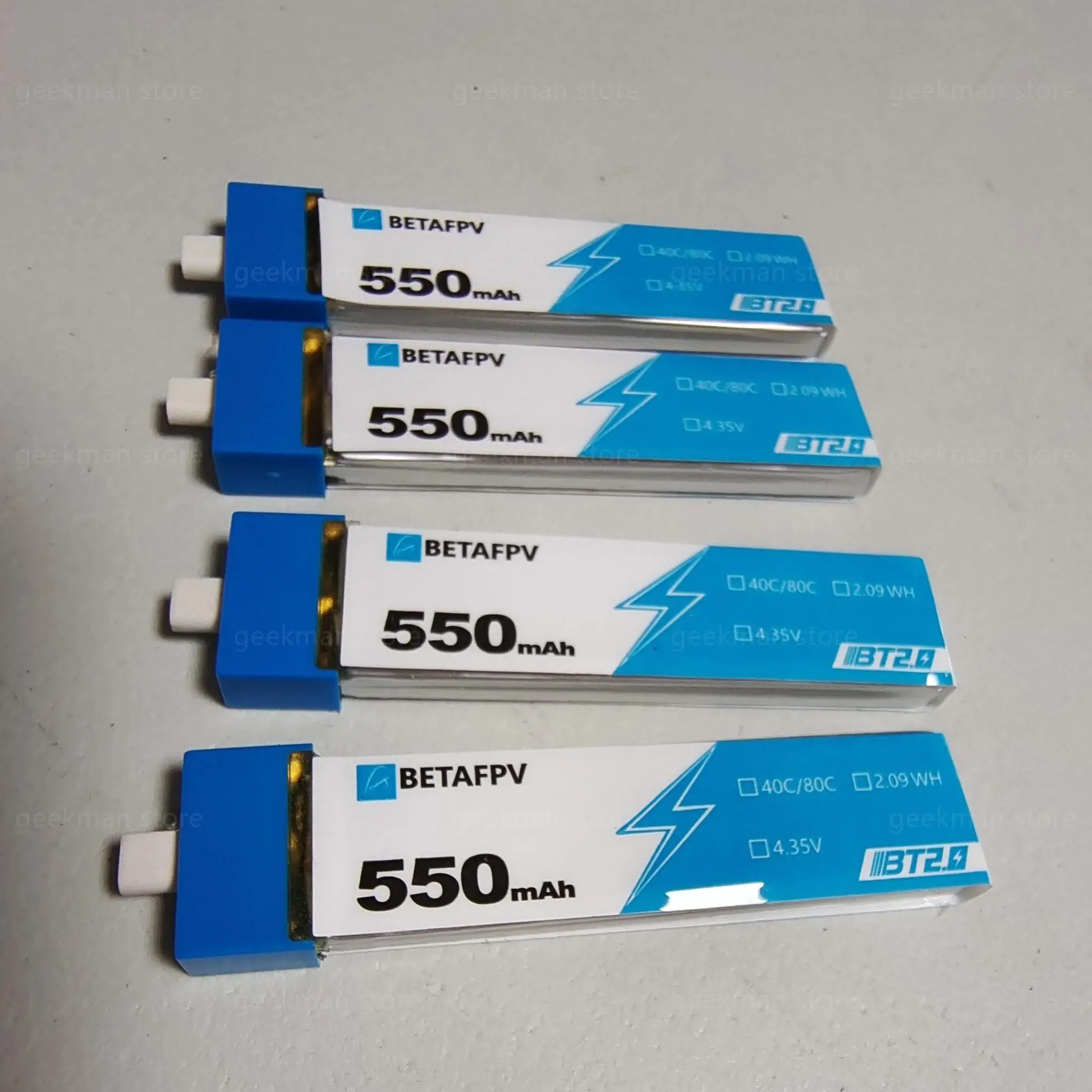 BetaFPV 450mAh 1S 30C 4.35V Battery BT2.0 4PCS