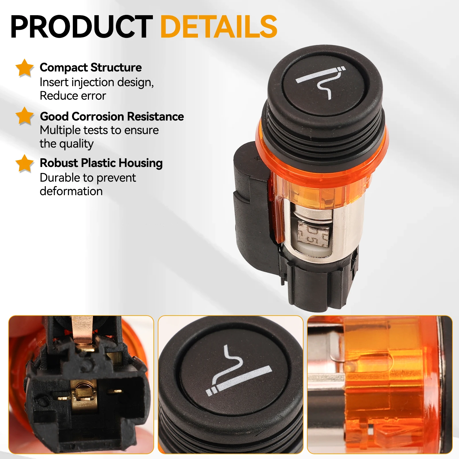 peugeot 308 cigarette lighter replacement 822754 12V Car Cigarette Lighter Housing Cig Socket For Peugeot CC SW 206  308 406 607 1007 Citroen C2 C3 Berlingo Accessories