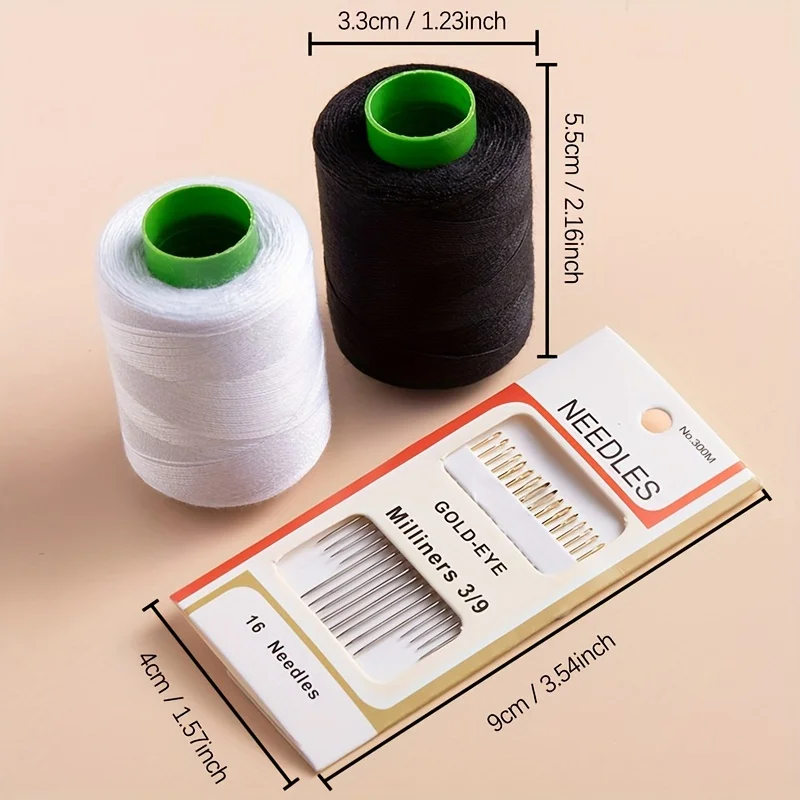 Deluxe Hand Sewing Kit: Premium Needles and Versatile Thread Collection