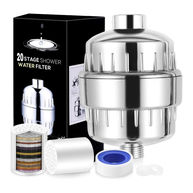 

20 Stage Shower Filter Water Softener for Reduces Chlorine & Harmful Substances