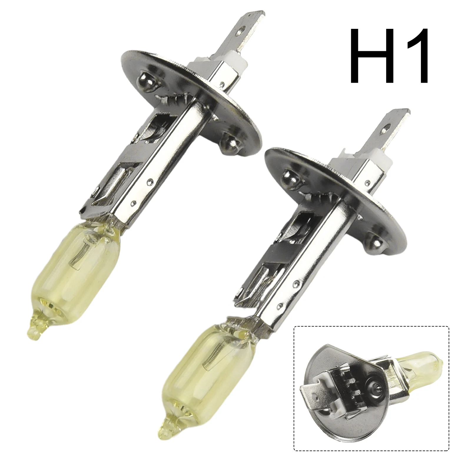 

Brand New Car Headlights Halogen Bulb Headlight Running Light Silver Yellow 12V-24V DC 2pcs 360 Degrees 50000H