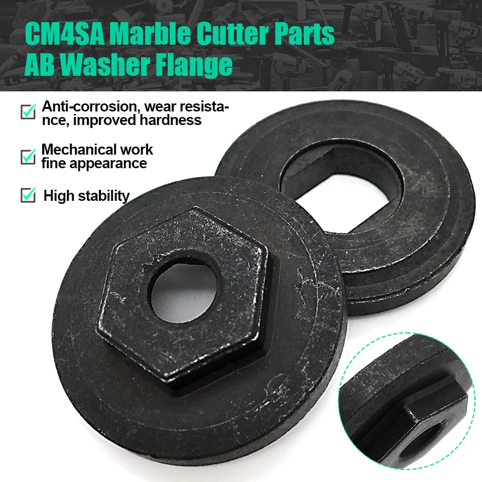 

AB Washer Flange Set Replace For Hitachi CM4SA CM4SB Marble Cutter Spare Parts CM4 Power Tools Accessories Hardness Good Fast