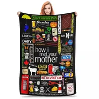 How I Met You Mother Blanket Fleece Multi-function Sofa Throw Blankets For Home Bedroom Outdoor Throws Bedspread Quilt 1